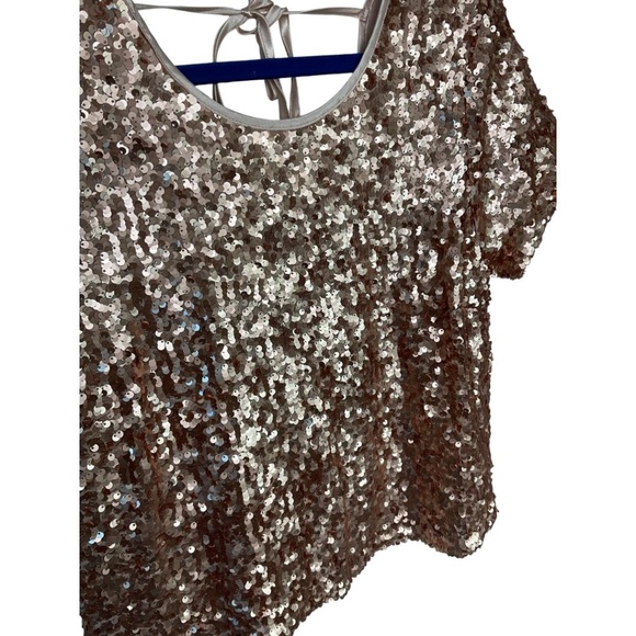 Abercrombie & Fitch Sequin Tie Back Top NWT - Picture 4 of 8